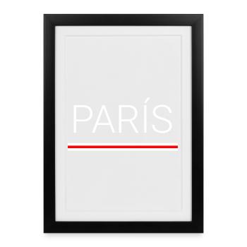 Paris - Framed poster (27 × 37 cm) - black - Front