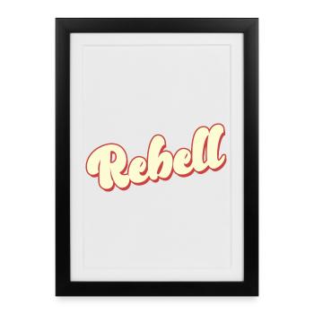 rebelle dieb rowdy rebelle bandit hustler gang crime - Affiche encadrée (27 × 37 cm) - noir - Devant