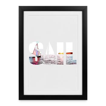 SAIL - Affiche encadrée (27 × 37 cm) - noir - Devant