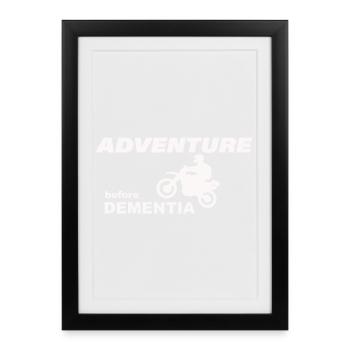MOTORBIKE ADVENTURE - Gerahmtes Poster (27 × 37 cm) - Schwarz - Vorne