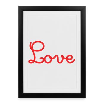 COUPLE. JUST MARRIED. EVJF. SAINT VALENTIN. MARIES - Affiche encadrée (27 × 37 cm) - noir - Devant