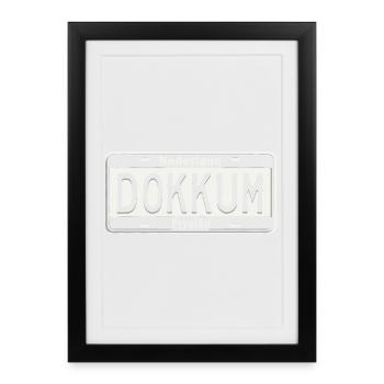 T-Shirt Dokkum Hoodie Ijsselmeer Holland - Affiche encadrée (27 × 37 cm) - noir - Devant