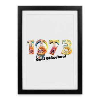 1973 Vintage Retro – Cassette – Cool Olds - Framed poster (27 × 37 cm) - black - Front