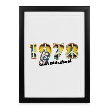 1978 Vintage Retro – Cassette – Cool Olds - Framed poster (27 × 37 cm) - black - Front