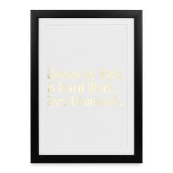 Sustainable Horticulture Sayings Regenerative Farmer - Framed poster (27 × 37 cm) - black - Front