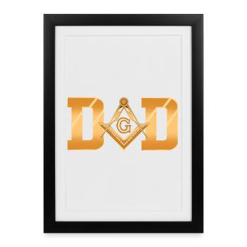 Francs-maçons Illuminati - Affiche encadrée (27 × 37 cm) - noir - Devant