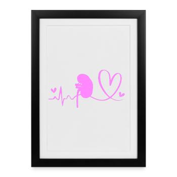 Rein Donneur Rein - Affiche encadrée (27 × 37 cm) - noir - Devant