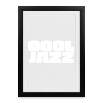 Cool Jazz - Gerahmtes Poster (27 × 37 cm) - Schwarz - Vorne