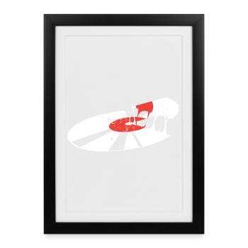 Vinyle - Affiche encadrée (27 × 37 cm) - noir - Devant