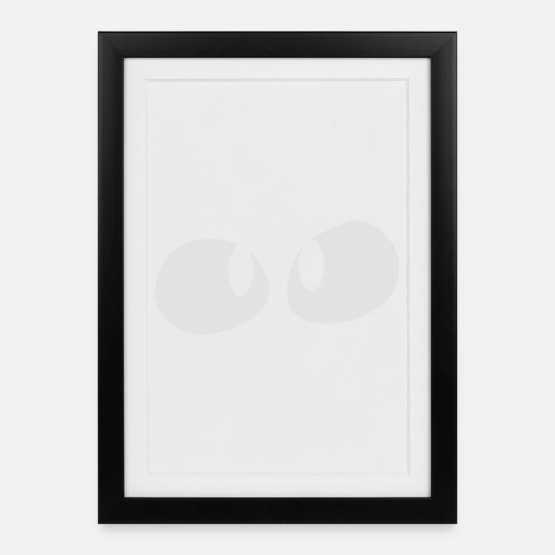 Eyes - Framed poster (27 × 37 cm) - black