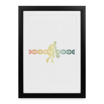 Basket-ball ADN ADN Streetball | - Affiche encadrée (27 × 37 cm) - noir - Devant