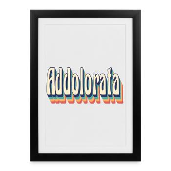 Notre Dame des Douleurs t-shirt vintage rétro cadeau t-shirt - Affiche encadrée (27 × 37 cm) - noir - Devant