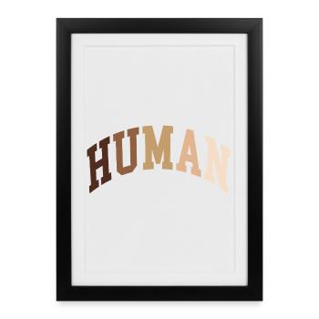 Humain Humain Africain - Affiche encadrée (27 × 37 cm) - noir - Devant