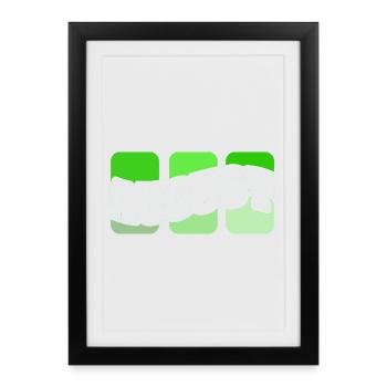 Name August - Framed poster (27 × 37 cm) - black - Front