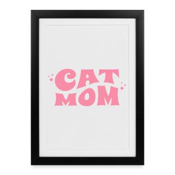 Cat Mom Love Design - Framed poster (27 × 37 cm) - black - Front
