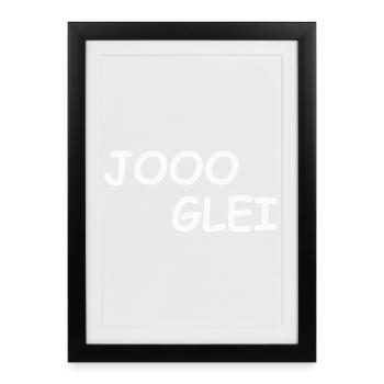 JOOO GLEI - Affiche encadrée (27 × 37 cm) - noir - Devant
