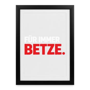 Forever Betze – Kaiserslautern Statement Shirt - Framed poster (27 × 37 cm) - black - Front