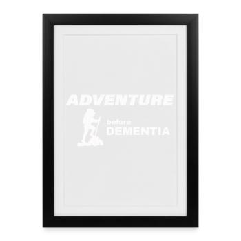 CLIMBING ADVENTURE - Framed poster (27 × 37 cm) - black - Front
