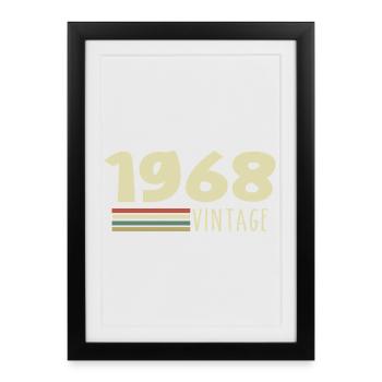 1968 Anniversaire 1968 - Affiche encadrée (27 × 37 cm) - noir - Devant