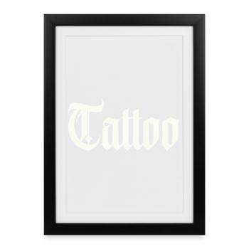 Tattoo - Framed poster (27 × 37 cm) - black - Front
