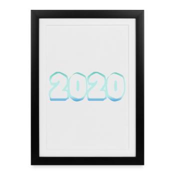 Eisberg 2020 - Affiche encadrée (27 × 37 cm) - noir - Devant