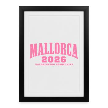 Malle 2026 Daydrinking Community - Framed poster (27 × 37 cm) - black - Front