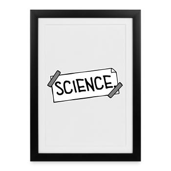 Déclaration scientifique : Déclaration sur l’éducation des nerds - Affiche encadrée (27 × 37 cm) - noir - Devant