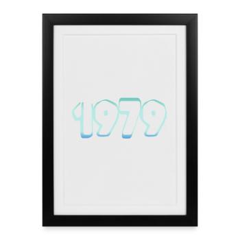 1979 - Affiche encadrée (27 × 37 cm) - noir - Devant