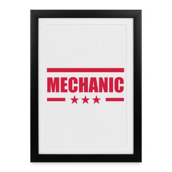 Mechanic - Affiche encadrée (27 × 37 cm) - noir - Devant