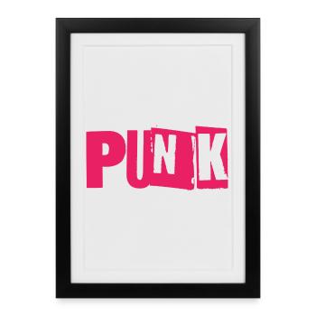 Bug punk Néon - Affiche encadrée (27 × 37 cm) - noir - Devant