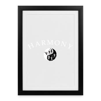 Dancing Ballet Harmony - Framed poster (27 × 37 cm) - black - Front