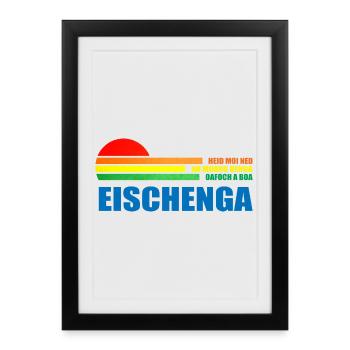 heid moi ned an moang denga oafoch a boa eischenga - Affiche encadrée (27 × 37 cm) - noir - Devant