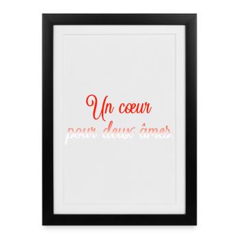Heart for Two Molten Souls - Framed poster (27 × 37 cm) - black - Front