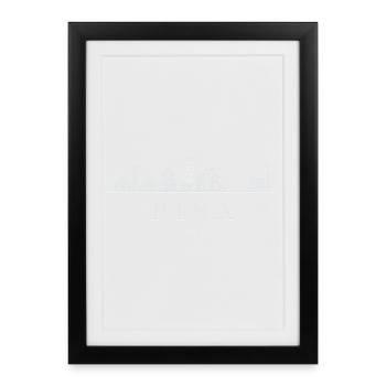 Horizon de Pise, Pise Italie - Affiche encadrée (27 × 37 cm) - noir - Devant