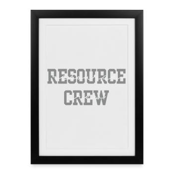 Enseignant en éducation spécialisée de l’équipe de ressources - Affiche encadrée (27 × 37 cm) - noir - Devant