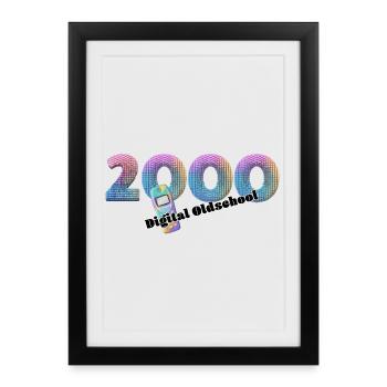 2000 – Hipper and mobile lifestyle - Framed poster (27 × 37 cm) - black - Front