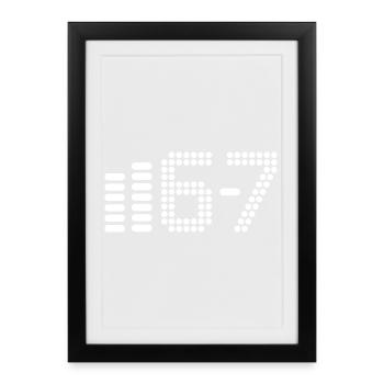 67 - Affiche encadrée (27 × 37 cm) - noir - Devant