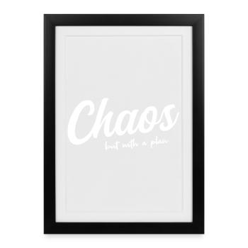 Systematic chaos - Framed poster (27 × 37 cm) - black - Front