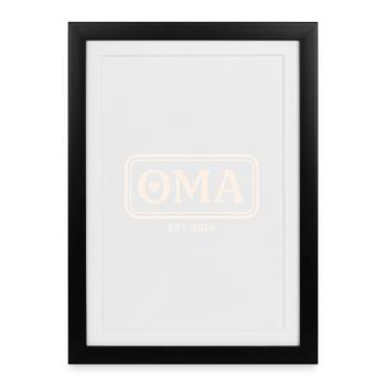 OMA EST. 2026 Proud Grandmother Announcement - Framed poster (27 × 37 cm) - black - Front
