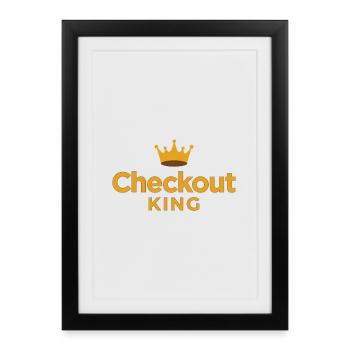 Checkout King Dart Crown Sport Outfit - Framed poster (27 × 37 cm) - black - Front
