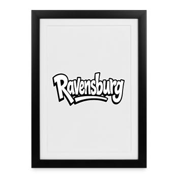 Collection d’éventail Ravensburg Heimat - Affiche encadrée (27 × 37 cm) - noir - Devant
