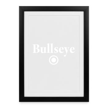 Bullseye Darts Professional Bull's Eye Outfit - Framed poster (27 × 37 cm) - black - Front