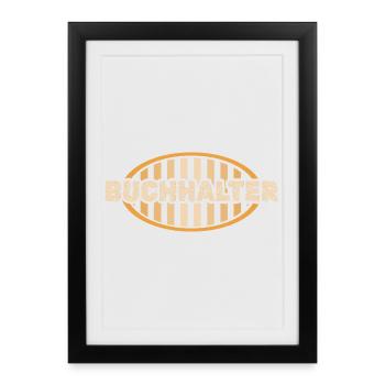 Comptable - Affiche encadrée (27 × 37 cm) - noir - Devant