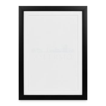 Palermo Skyline, Palermo Italy - Framed poster (27 × 37 cm) - black - Front