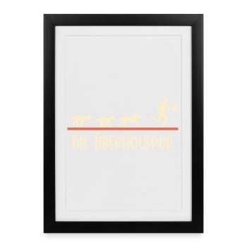 Le facteur LA VOIE RAPIDE Drôle - Affiche encadrée (27 × 37 cm) - noir - Devant