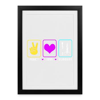 Surgeon Surgery CTA - Framed poster (27 × 37 cm) - black - Front