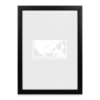 TOO OLD TO DIE YOUNG Skull Skeleton Rocker - Framed poster (27 × 37 cm) - black - Front