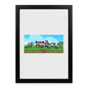 Émission Pixel du Gymnase Paysan - Affiche encadrée (27 × 37 cm) - noir - Devant