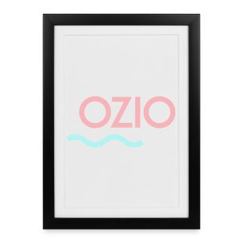 OZIO - Affiche encadrée (27 × 37 cm) - noir - Devant