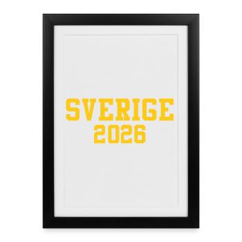 Suède - Affiche encadrée (27 × 37 cm) - noir - Devant
